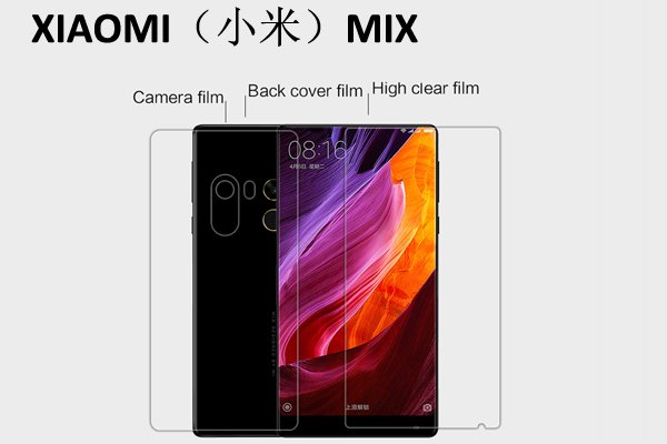 【メール便送料無料】Xiaomi (小米) Mi Mix 液晶保護フィルムセット クリスタルクリアタイプ  [1]