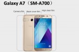 【メール便送料無料】Galaxy A7 (SM-A700) 液晶保護フィルムセット クリスタルクリア 