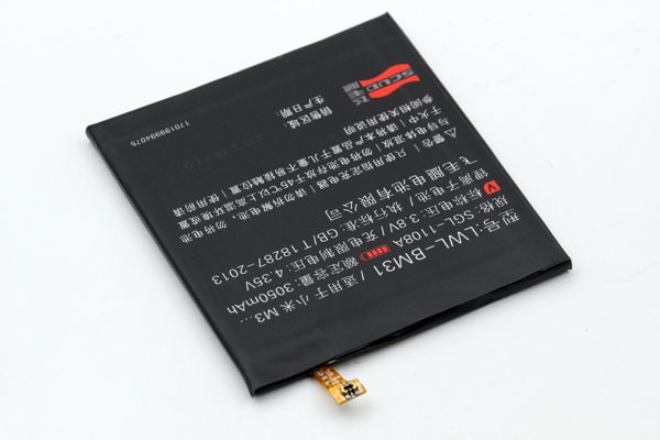 【ネコポス送料無料】Xiaomi (小米) Mi3 SCUD製バッテリー LWL-BM31 3050mAh [4]