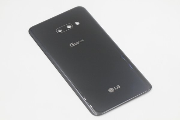 【メール便送料無料】LG G8X ThinQ バックカバー ブラック 両面テープ付 [4]