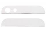 【ネコポス送料無料】Apple iPhone5 背面ガラス上下セット ホワイト 