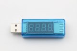 【メール便送料無料】USB 簡易電圧　電流チェッカー ストレート型 　全2色　