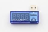 【メール便送料無料】USB 簡易電圧 電流チェッカー L型 全2色