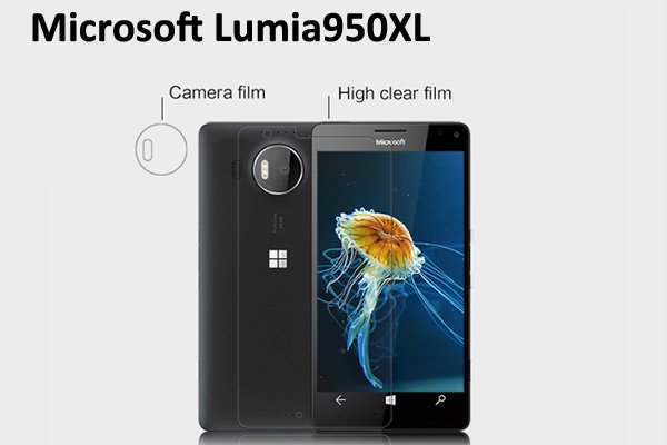 【メール便送料無料】Microsoft Lumia 950XL 液晶保護フィルムセット クリスタルクリアタイプ [1]