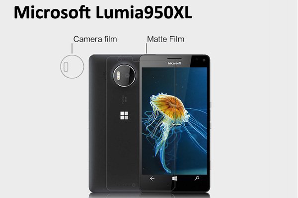 【メール便送料無料】Microsoft Lumia 950XL 液晶保護フィルムセット アンチグレアタイプ  [1]