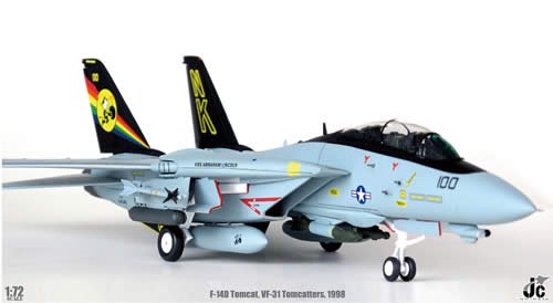 JC Wings】1/72 F-14D U.S.NAVY VF-31 トムキャッターズ NK100 1998 