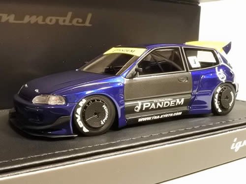 ignition model/イグニッションモデル】1/43 PANDEM CIVIC (EG6) Blue