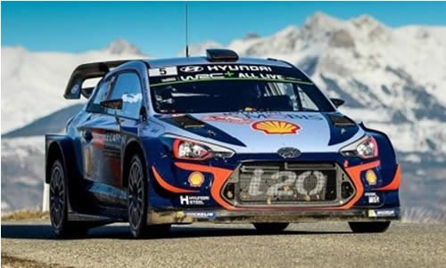 ixo/イクソ】1/43 ヒュンダイ i20 WRC 2018年ラリー・モンテカルロ #5 