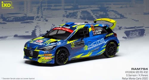 ixo/イクソ】1/43 ヒュンダイ i20 クーペ WRC 2020年モンテカルロ