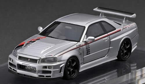 ignition model/イグニッションモデル】1/64 Nismo R34 GT-R R-tune Silver - ミニカーショップ  NEOHOBBY（ネオホビー）