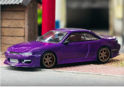 予約【TARMAC WORKS/ターマックワークス】1/64 VERTEX Nissan Silvia S14 Purple Metallic -  ミニカーショップ NEOHOBBY（ネオホビー）