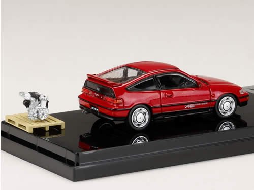 予約【HOBBY JAPAN/ホビージャパン】1/64 ホンダ CR-X SiR (EF8) 1989 エンジンディスプレイモデル付 レッドパール -  ミニカーショップ NEOHOBBY（ネオホビー）