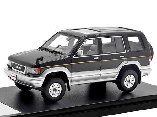 予約【Hi-Story/ハイストーリー】1/43 ISUZU BIGHORN (1993) カスタマイズ エボニーブラック／ライトシルバーメタリック  - ミニカーショップ NEOHOBBY（ネオホビー）