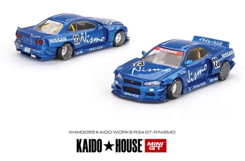 予約【MINI GT/TSMモデル】1/64 Nissan スカイライン GT-R R34 Kaido