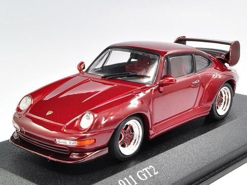 未使用】ミニチャンプス MINICHAMPS Porsch 911 GT2 - ミニカー