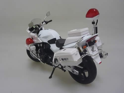 SKYNET/アオシマ】1/12 完成品バイク CB1300P （白バイ） - ミニカー 