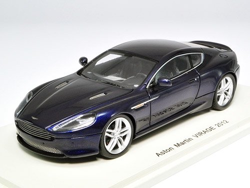 Spark/スパーク】1/43 Aston Martin Virage 2012 Dark Blue - ミニカー 