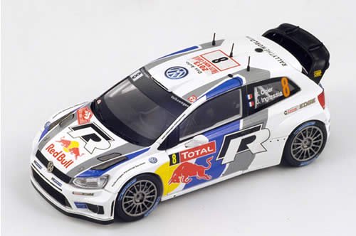 Spark/スパーク】1/43 Volkswagen Polo WRC No.8 2nd Rallye de Monte