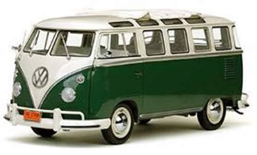 予約【American Muscle】1/43 1962 VW サンバ バス （グリーン