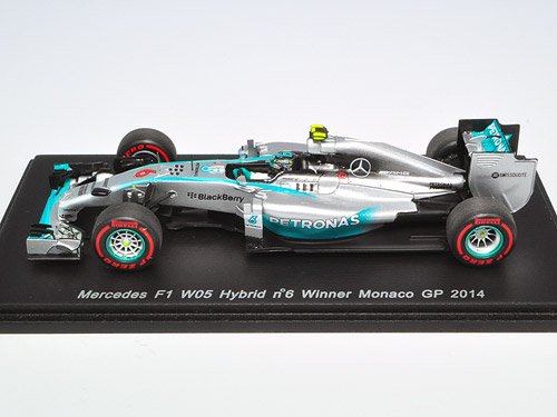 Spark/スパーク】1/43 Mercedes F1 W05 No.6 Winner Monaco GP 2014
