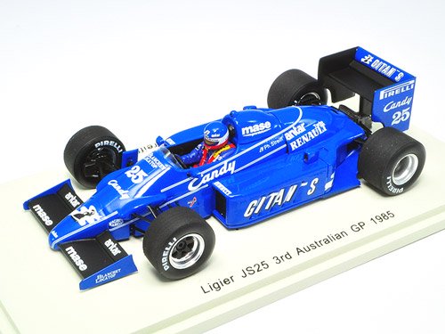 Spark/スパーク】1/43 Ligier JS25 No.25 3rd Australian GP 1985