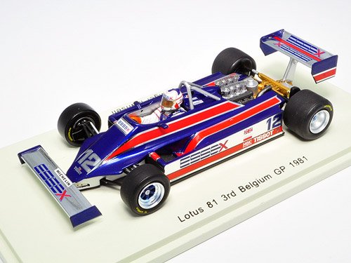 Spark/スパーク】1/43 Lotus 81 No.12 3rd Belgium GP 1981 Nigel 
