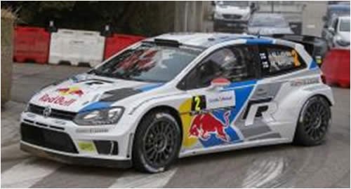 ixo】1/43 VW ポロ R WRC 2014年フランスラリー #2 J-M.Latvala-M 