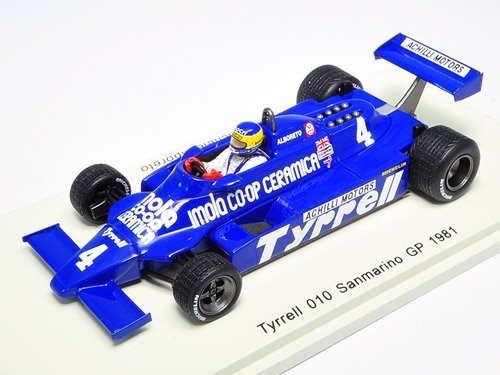 Spark/スパーク】1/43 Tyrrell 010 No.4 San Marino GP 1981 Michele