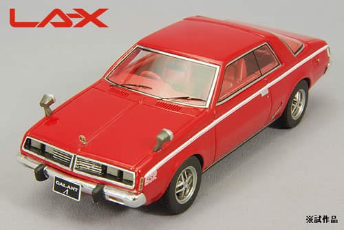 LA-X】1/43 三菱 ギャラン ラムダ GSR 1976年 レッド - ミニカー 