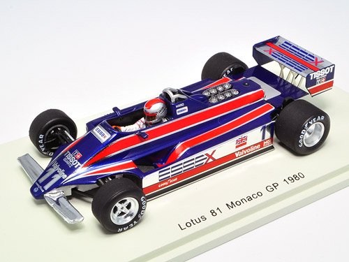 Spark/スパーク】1/43 Lotus 81 No.11 Monaco GP 1980 Mario Andretti
