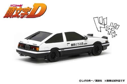 MODELER'S】1/43 頭文字D 藤原拓海 AE86 トレノ PROJECT D - ミニカー