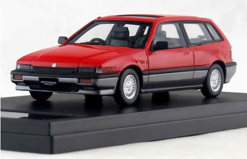 Hi-Story】1/43 Honda ACCORD AERO DECK (1985) レッド/ガンメタル