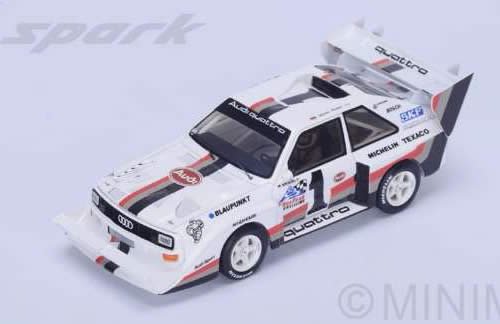 Spark/スパーク】1/43 Audi Quattro No.1 Winner Pikes Peak 1987 W 