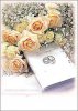 結婚式プログラム用紙　バラとかすみ草　WP0320B (50枚入り)