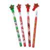 クリスマススターロケット鉛筆(消しゴム付き)　(59606)