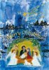 クリスマスハガキ 天使と聖家族（1枚）22234