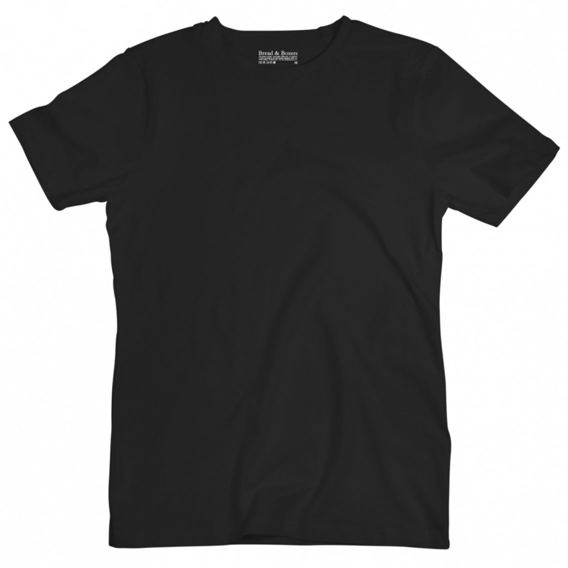ブレッド＆ボクサーズ：CREW Tシャツ (ブラック）