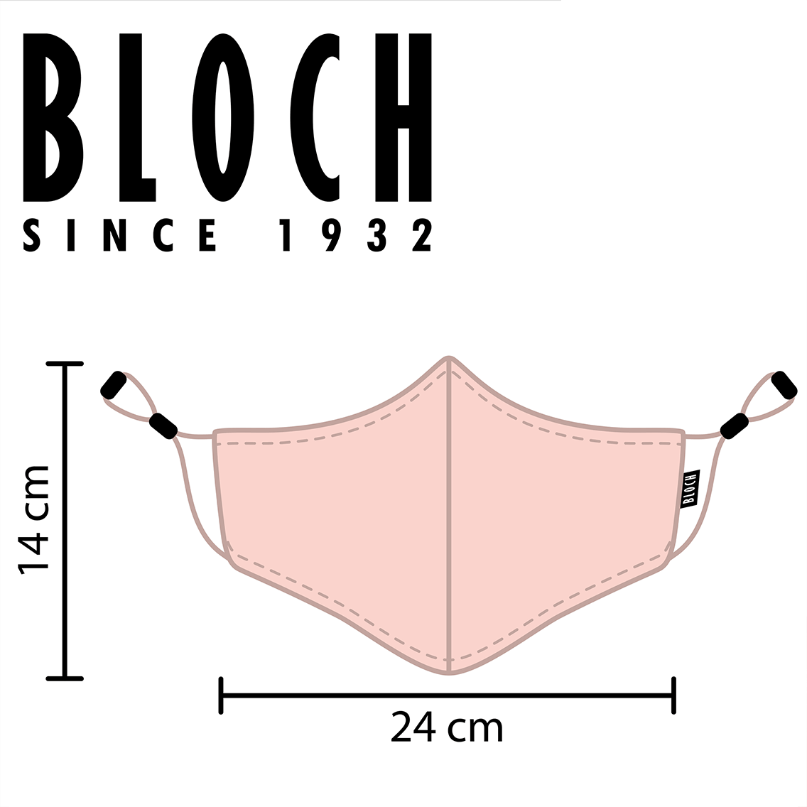 ブロック：BLOCHソフトストレッチマスク (ココア）