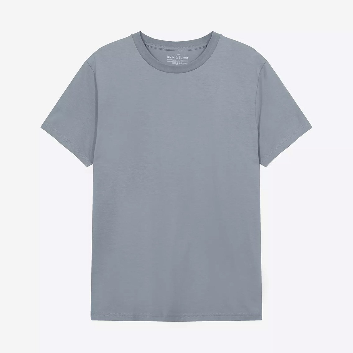 ブレッド＆ボクサーズ：ORGANIC COTTON CREW-NECK regular Tシャツ (コールドブルー) 
