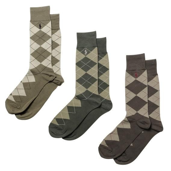 ݥեCLASSIC ARGYLE COTTON BLEND å 3PK (꡼֥)