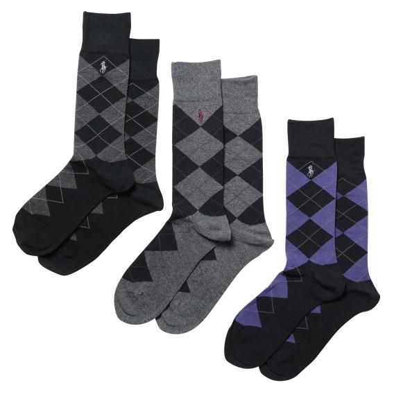 ݥեCLASSIC ARGYLE COTTON BLEND å 3PK ()