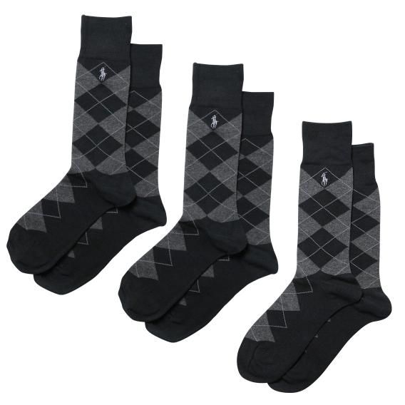 ݥեCLASSIC ARGYLE COTTON BLEND å 3PK (֥å)