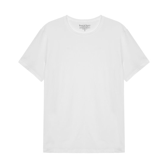 ブレッド＆ボクサーズ：ORGANIC COTTON CREW-NECK Tシャツ (ホワイト)