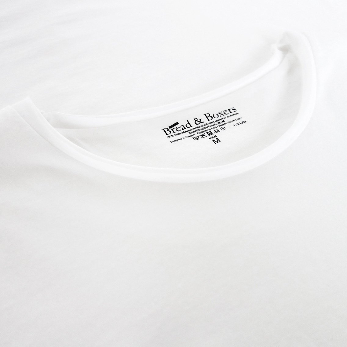 ブレッド＆ボクサーズ：ORGANIC COTTON CREW-NECK relaxed Tシャツ (ホワイト)