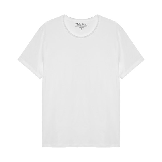 ブレッド＆ボクサーズ：ORGANIC COTTON CREW-NECK relaxed Tシャツ (ホワイト)