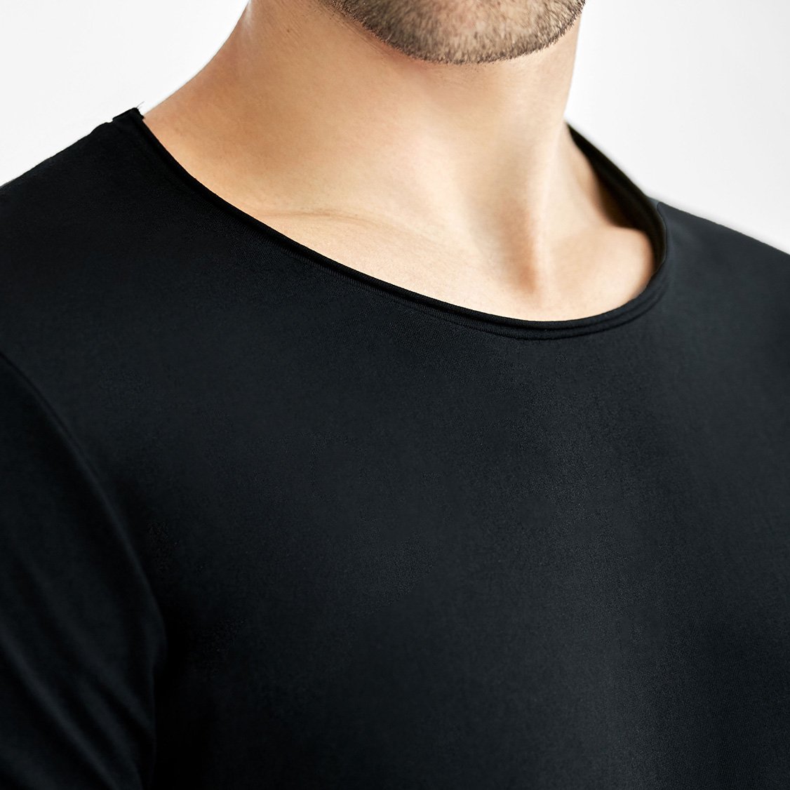 ブレッド＆ボクサーズ：ORGANIC COTTON CREW-NECK relaxed Tシャツ (ブラック) class=