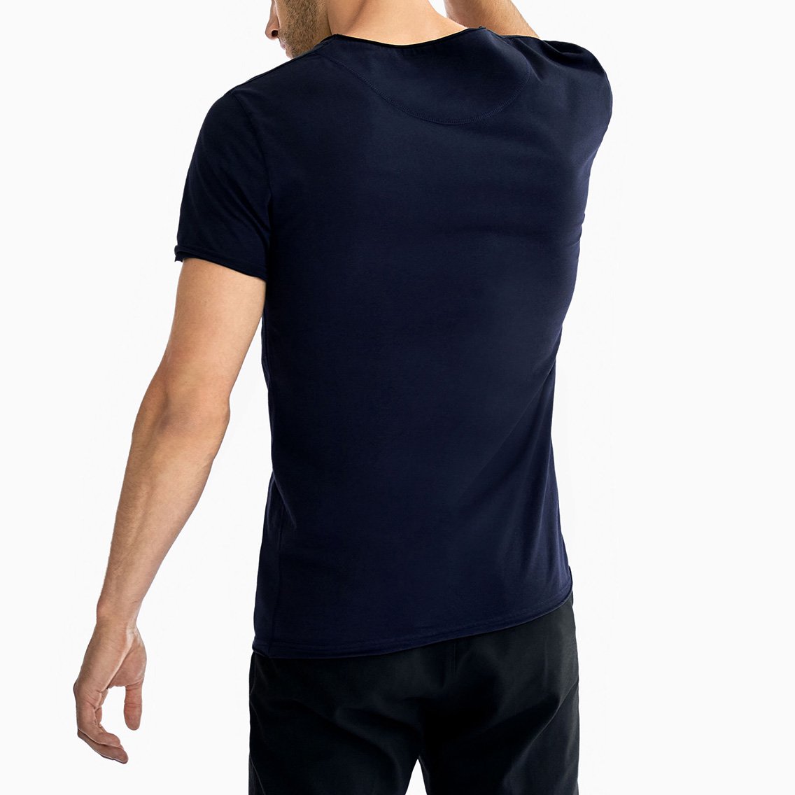 ブレッド＆ボクサーズ：ORGANIC COTTON CREW-NECK relaxed Tシャツ (ダークネイビー)