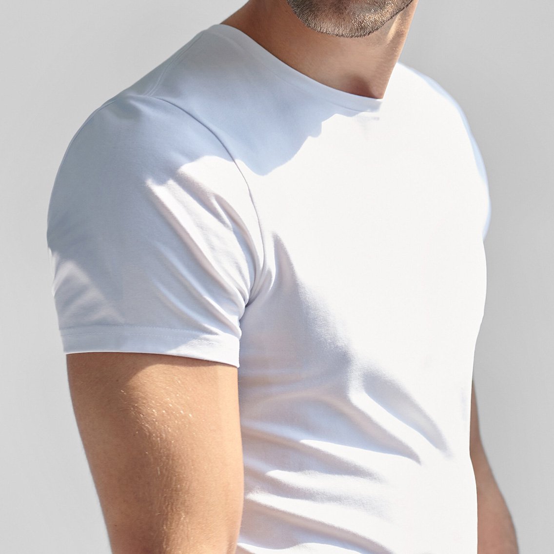  ブレッド＆ボクサーズ：ORGANIC COTTON CREW-NECK Tシャツ 2PK (ホワイト) class=