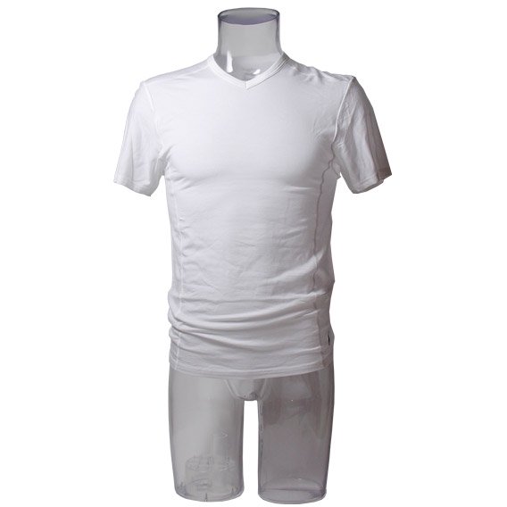 ポロラルフローレン：MODAL VネックTシャツ (ホワイト、ネイビー、ブラック） class=