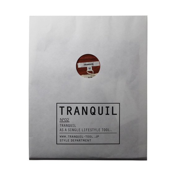 トランクイル：TRANQUIL VネックTシャツ (オレンジ）